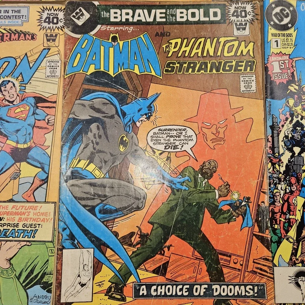 DC COMICS Vintage Lot of 6 - Superman Action Comics, Batman, Jonah Hex, Legion